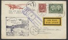 1930 Pair Of Amos - Siscoe Pq Flight Covers Registered Airplane Cachet  3061
