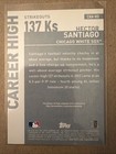 2015 Topps Career High Auto Hector Santiago  cha-hs White Sox Baseball