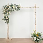 7 5 Ft Square Natural Birch Wood Wedding Arch Backdrop Stand Party Decorations