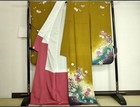 Japanese Vintage Kimono Antique Furisode Kimono     Taisho-era Romantic Style