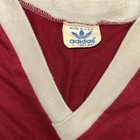 Vintage 80s 90s Adidas Trefoil Logo V-neck Athletic Ringer T-shirt Size Large