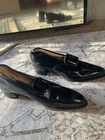 Antique Godman Men s Black Loafer Dress Shoes With Buckle Nos With Light Damage