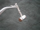 Judge s Auctioneer s Gavel Wooden Head Vintage Silvertone Charm Pendant 1 1g