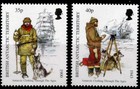 Husky Sled Dog Malamute British Antarctic Territory 1998 Clothing  4 Mint Stamps