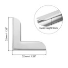 32mm Metal Book Corners 100pcs Photo Corners Book Corners Protector silver Tone