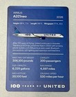 United Airlines 100th Anniversary A321neo Trading Card