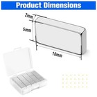 100 Strong Neodymium Magnets 10x5x2mm Bar Heavy Duty Rectangular Small Science 