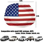 American Flag Car Hood Cover Universal Size Elastic Polyester Patriot Usa 4x5 Ft