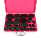 20pcs Hot Massage Stone Natural Basalt Stones Kit Spa Therapy Massager Warmer