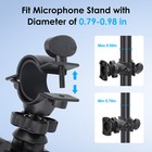 Black Music Microphone Stand Holder Mount For 7-11  Tablet Ipad Air Samsung Tab
