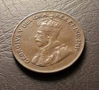 1923 Canada 1 Cent  a1  King George V Canadian Penny Copper Coin Small Cent