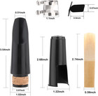Clarinet Mouthpiece Kit - Includes Ligature  Cushions  Reed 2 5  Plastic Cap