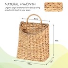Woven Hanging Water Hyacinth Baskets  Hanging Wall Wicker Basket  Handmade Or   