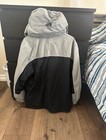 Gerry Men s M Hooded Full Zip Colorblock Mid-length Jacket Black Gray