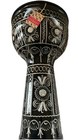 Nwt  Turkish Metal Drum Djambouka djembe   Soft Case Black   White Design 22  H