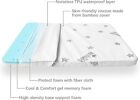Memory Foam Crib Mattress With Removable Cover Toddler Bed Mattress Pad Topper