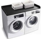 Washer Dryer Countertop With 2 Pack Storage Baskets  Wood Washer And Dryer Count