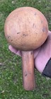 Vintage Antique Cannon Ball Wood Foundry Mold Military  