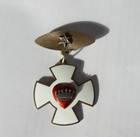 Vtg Independent Order Of Odd Fellows Diamond Enameled Maltese Cross Medal   Pin