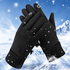 Men Winter Thermal Thick   lined Touchscreen Gloves Windproof Waterproof Non   slip 
