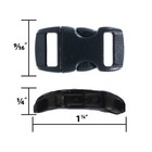 Craft County 3 8 Inch Plastic Buckles - Mixed Color Packs - Multiple Pack Sizes