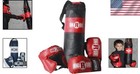 Luxurious Kids Boxing Gear Set  Punching Bag And Protective Gloves Included
