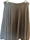 Anthropologie Leifsdottir Brown Knit A-line Sweater Skirt  Medium