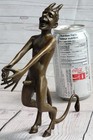 Collector Edition Signed Satyr Faun Devil Devilish Bronze Sculpture Figure Nude