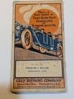 Vintage Gulf Gasoline Supreme Auto Oil Motorist Record Booklet Gas Advertising