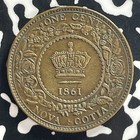 1861 Nova Scotia Large Cent Lot t7967 Nice 