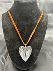 Waterford Heart Shaped Pendant Vintage Crystal Necklace In Original Velvet Box