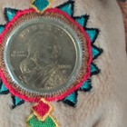 Limited Treasures Coin Bear Sacagawea Pomp 2000 Golden Dollar Plush Tag