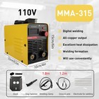 110v 300amp Mini Igbt Arc Welding Machine Inverter Dc Mma Electric Welder Stick