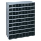 Durham Mfg 363-95 Pigeonhole Bin Unit  72 Compartments  Steel  9 Shelves 