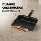 Rubbermaid Commercial Products Heavy-duty Dust Pan  Charcoal  12 Inch  Black