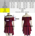 Women Black High Low Hem Off Shoulder Mini Short Party Cocktail Evening Dress