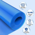 Bigxwell Solar Pool Cover  Blue 16-mil 12 X 24 Foot Rectangle 12x24ft  