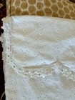 Vintage Baby Carriage English Pram Blanket Coverlet  Eyelet London England