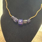 Alaskan Necklace Russian Blue Glass Native Antique Trade Beads Old Pawn Indian