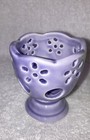 Ceramic Egg Holder Cups Lattice Pastel Colors Easter Hand Painted Lot Of 3