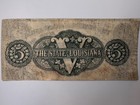 1862 Confederate States Of America Louisiana  10 Dollar Note Civil War Era