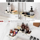 Adhesive Corner Shower Caddy Organizer 2 Pack With Adjustable Angles