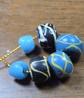 Collector Quality Turquoise Rattlesnake Trade Beads Venetian Glass African