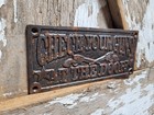 Vintage Check Your Guns At The Door Sign Old Cast Iron Firearm Saloon Western