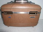Vintage American Tourister Escort Train Case Travel Makeup Cosmetic Mirror Tray