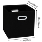 Fabric Cloth Storage Bins cube Organizer With Dual Handles Foldable Baskets F   