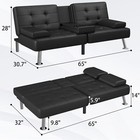Flamaker Futon Sofa Bed Modern Folding Futon Set Convertible Recliner Lounge Usa