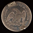 Seated Liberty Quarter Love Token Ornate Initials C B Undated