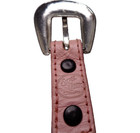 Girl Kids Concho Style Pink Leather Western Belt   Buckle Silver Creek Size 20