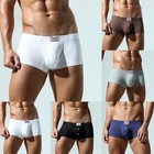 Mens Boxer Briefs Low Rise Underwear Bulge Pouch Trunks Shorts Underpants New
